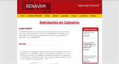 Desktop Screenshot of cadastroderenavam.com.br
