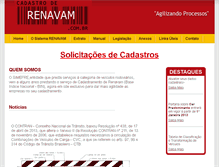 Tablet Screenshot of cadastroderenavam.com.br